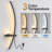 2-Pack Plug-In / Hardwired LED Armed Wall Sconce Set