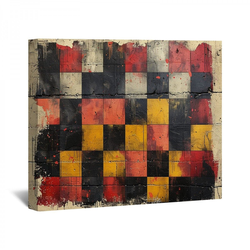 Panneau d'art encadré sur toile, H 11 po x l 14 po x P 3 po
