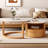 Round Nesting Coffee Table With Storage