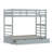 Garnik Solid Wood Twin Over Twin Bunk Bed and Trundle-817219147