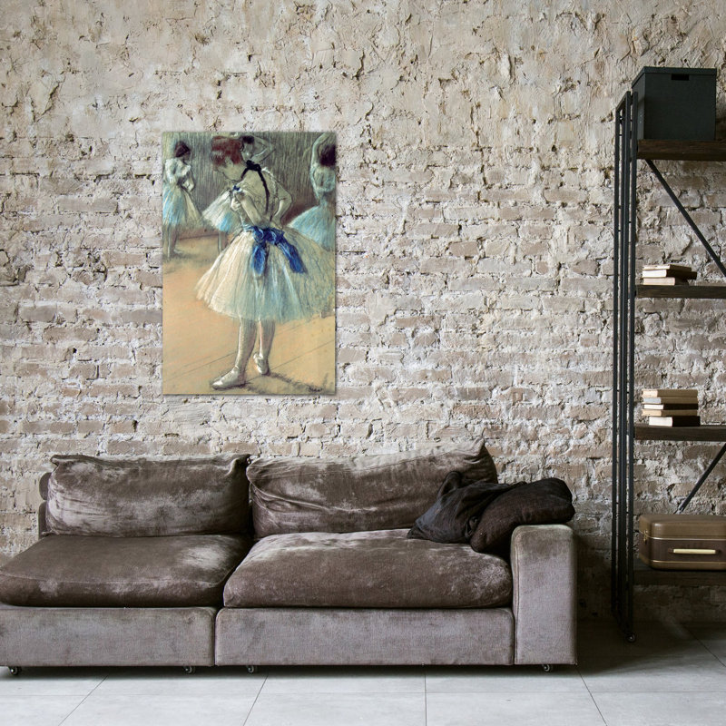« dancer » par edgar degas, reproduction d’art sur toile, H 18 po x l 12 po x P 1,5 po, Toile tendue, Pas de tapis