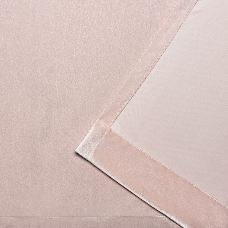 Panneau de rideau obscurcissant en velours épais et épais, 52 po x 84 po, Rosé