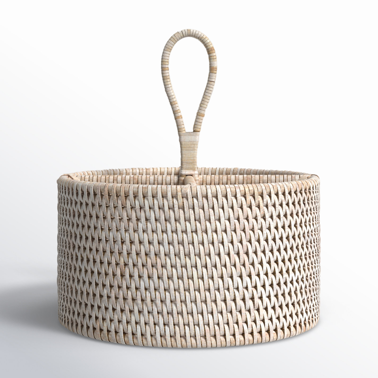 Fahy Flatware Caddy, White Wash