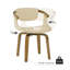 Chaise pivotante rembourrée en similicuir Wathen-2049516239