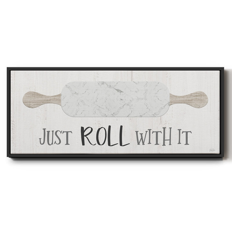 Roll With It- Framed Canvas, 8" H x 20" W