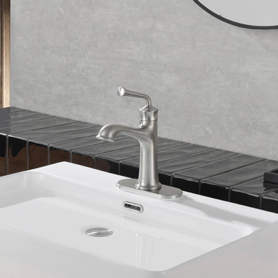 Robinet de salle de bains monotrou avec ensemble de drainage