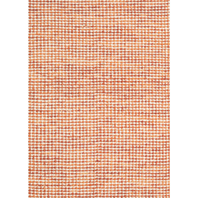 Tapis de la surface orange en laine touffeté à la main Mahnomen