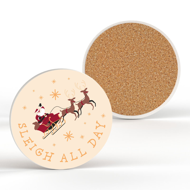 Carley Ceramic Round 1 Piece Coaster