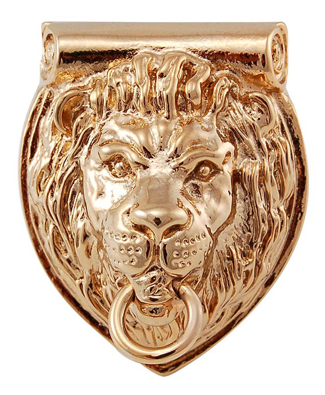 Sforza Novelty Knob, Polished Gold