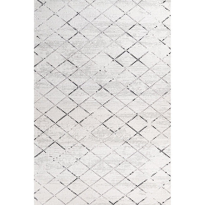 Tapis gris lavable à la machine antidérapant à imprimé numérique gris