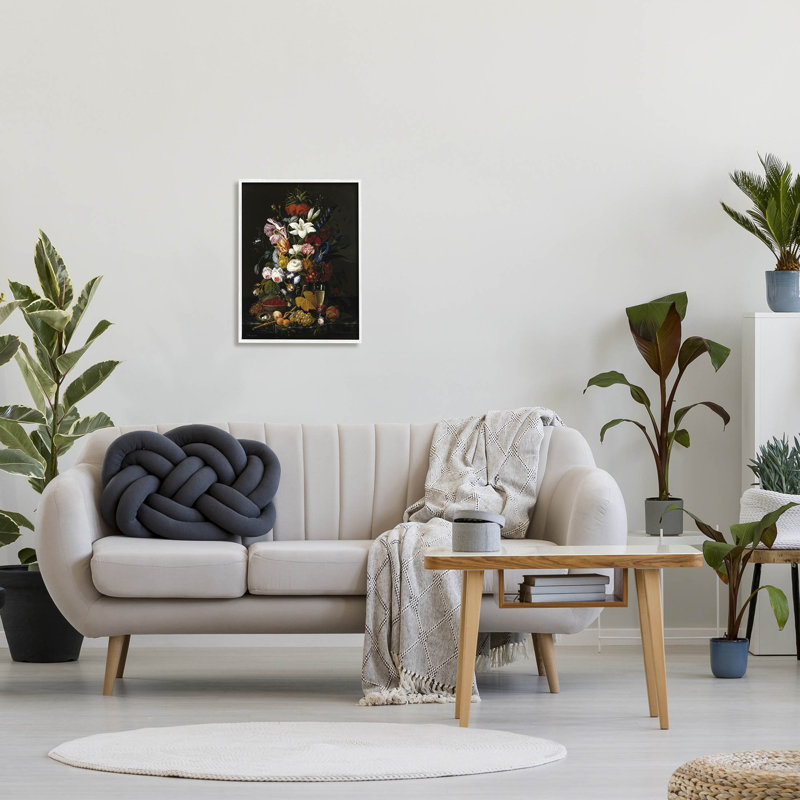 Art giclée encadré par gobelet traditionnel, H 20 po x l 16 po x P 1,5 po, Giclée encadrée blanc bord de mer