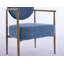 Housse en tissu, chaise de salle à manger, chaise de salon, ensemble de 2 chaises de chambre à coucher, tissu tissé avec dossier et siège en mousse, assise douce et confortable, structure en métal avec transfert d'eau-1409773022