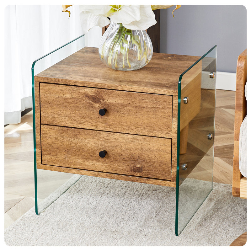 Double-drawer Bedside Table