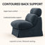 Upholstered 32.6 " Chenille Sofa-1446398914