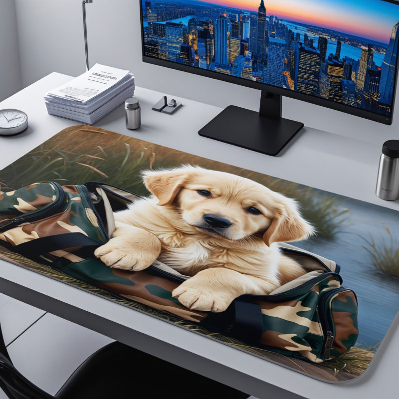 Polyester Desk Pad, 23.6x13.8