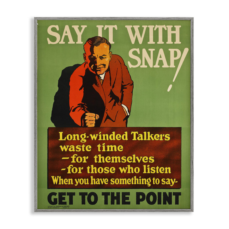 Giclée rétro «Say It With Snap», conception par Marcus Jules, Estampe numérique Farmhouse, H 14 po x l 11 po