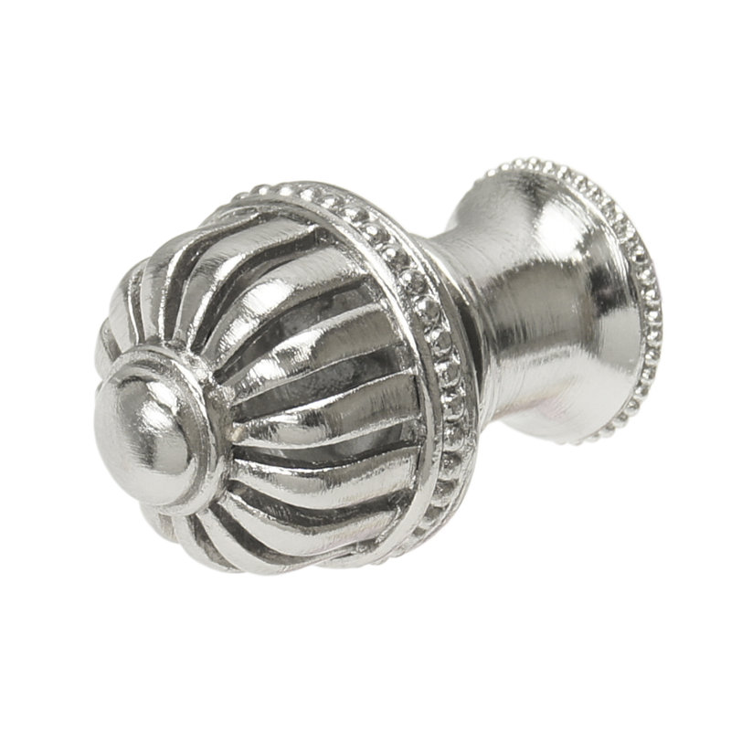 Cricket Cage bouton rond moyen avec calice évasé, Chrome chrome