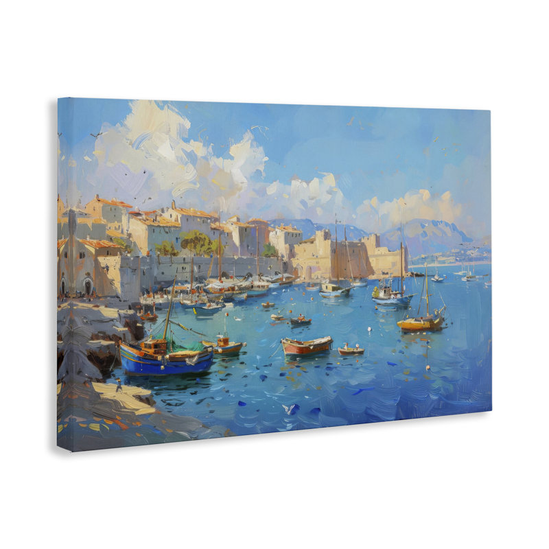 «Nautical Harbor Coastal Town», conception par LSR Design Studio, H 30 po x l 45 po