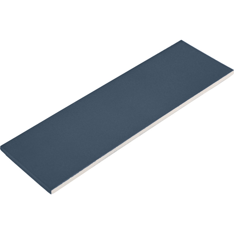Carreau de mur linéaire en porcelaine émaillée 4 "x 12" Stencry (30 pièces par carton) (8,72 pieds carrés par carton), Indigo