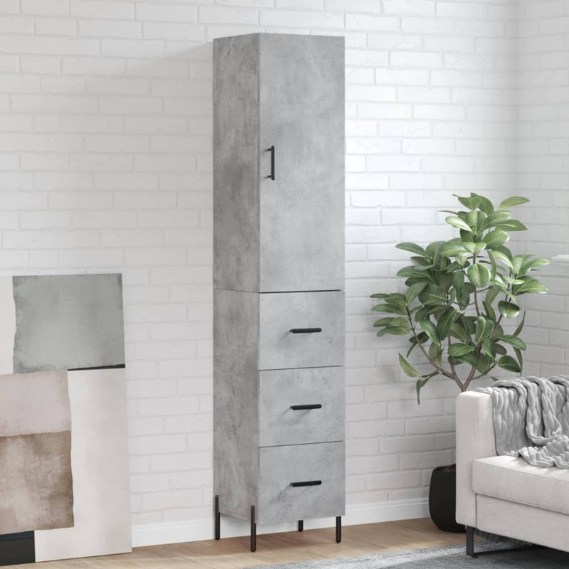 Maylani 34.5cm Sideboard, Concrete Grey