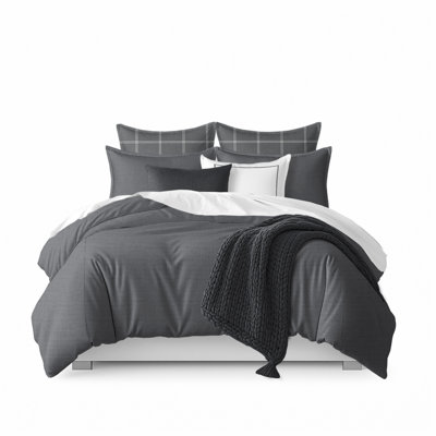 Langley Graphite Comforter & 2 Shams Set California King