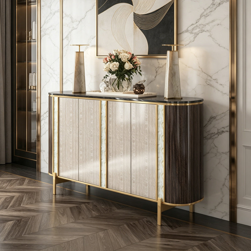 Buffet moderne de grande capacité, H 35,43 po x l 62,99 po x P 15,75 po