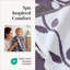 Ensemble de serviettes en jacquard teint en fil et en coton 6 pièces Modern fils modernes - 100% coton, à séchage rapide et bain absorbant-139768955