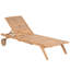 195cm Long Acacia Sun Lounger