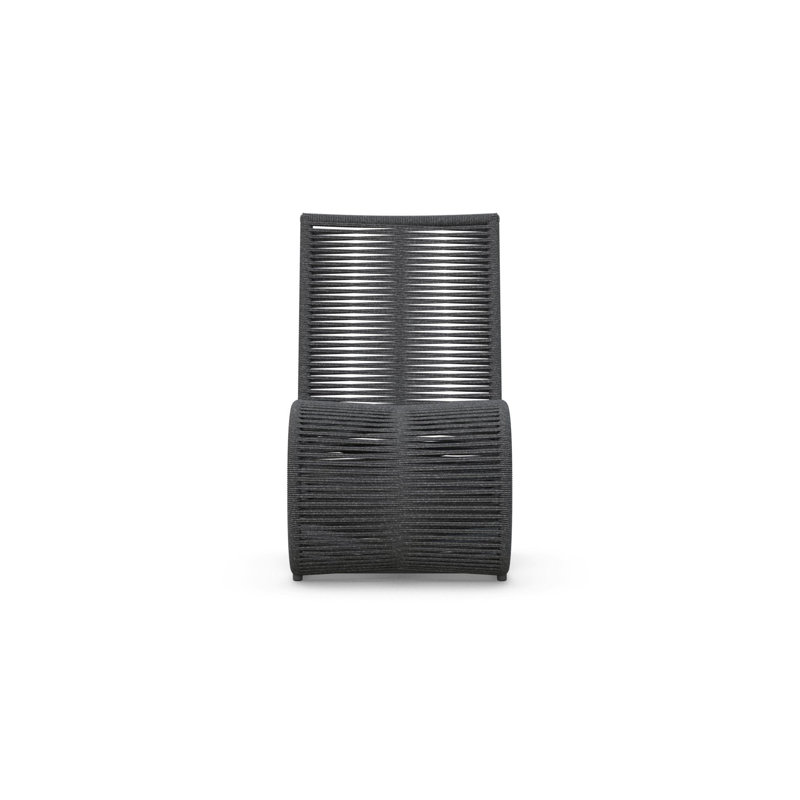 Wave Dining Chair, Matte Charcoal/Pebble