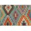 Tapis de couloir bleu / rouille en laine tissé à la main 2 pi 7 po x 9 pi 9 po Tribor / Geometric / Southwestern