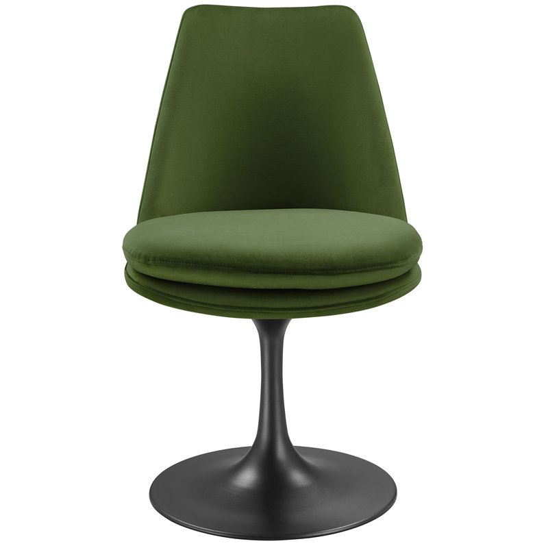 Lippa Upholstered Swivel Dining Chair, 91 cm H x 61 cm W, 30 cm H x 20 cm W