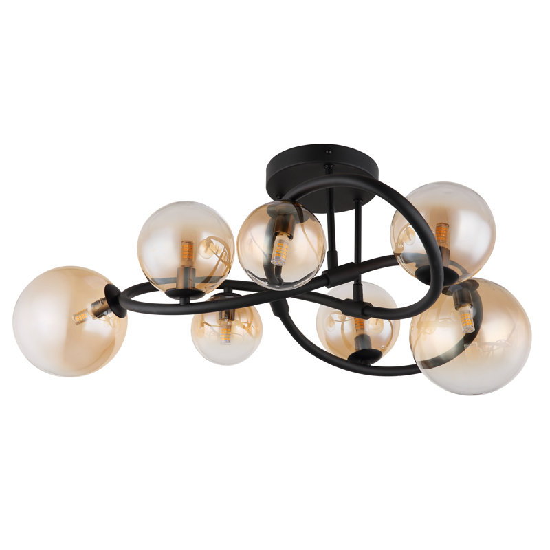 Nosal Glass Flush Mount