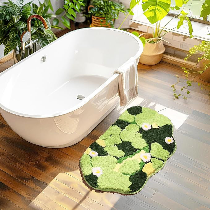 One Allium Way® Moss Bathroom Rug 32