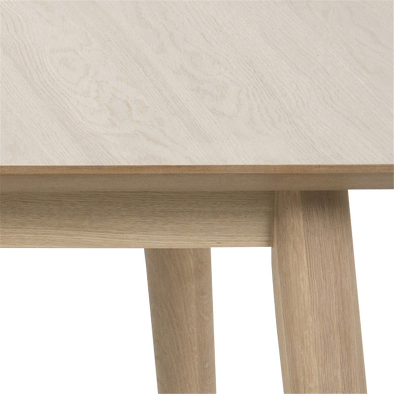 Ryann Extendable Solid Wood Base Dining Table, Oak