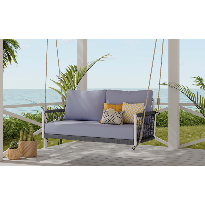 Balancelle pour 2 personnes Braynen, Gris clair, Gris clair