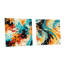 Art et expression artistique - ensemble de 2 verres muraux en acrylique-103925981