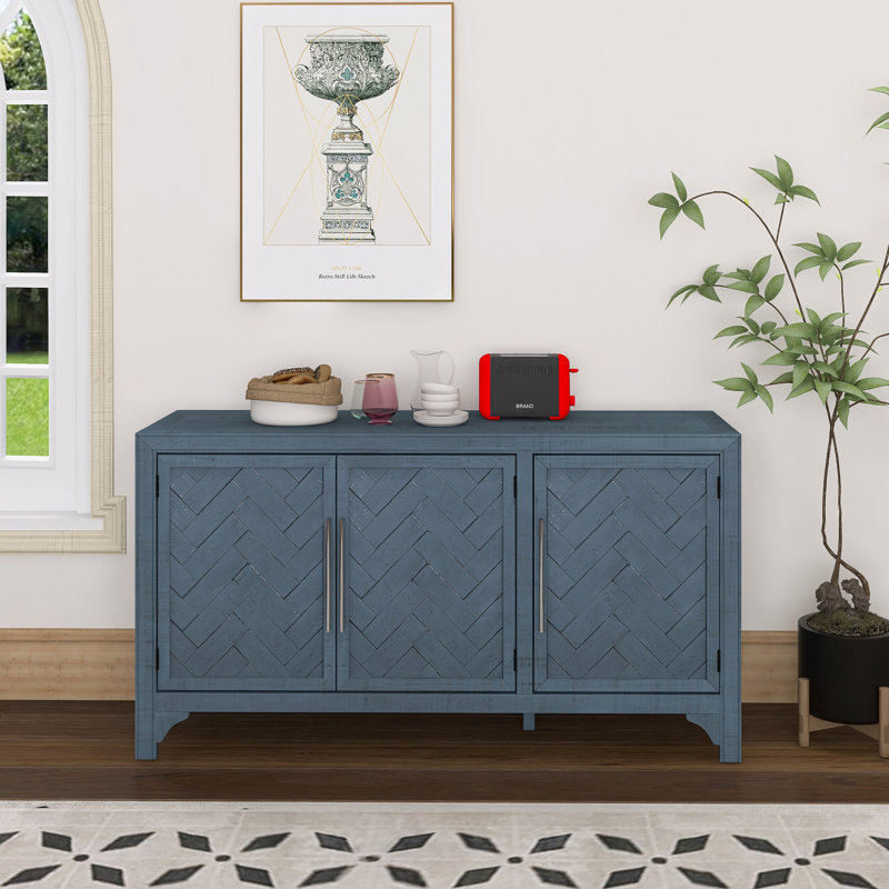Designed Storage Cabinet Sideboard, Navy Blue
