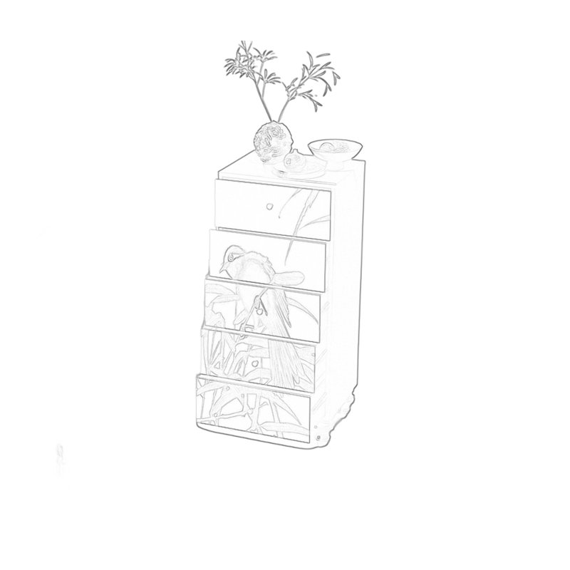 Armoire décorative en bois, Noyer