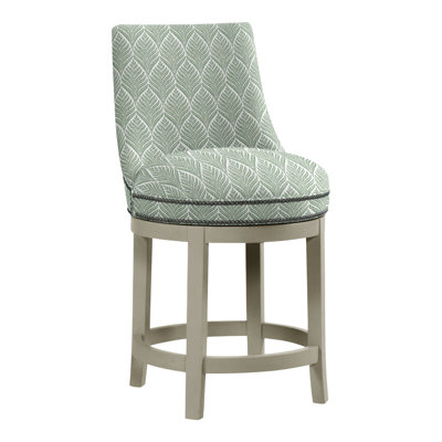 Vesper Upholstered Stool with Solid Wood Frame