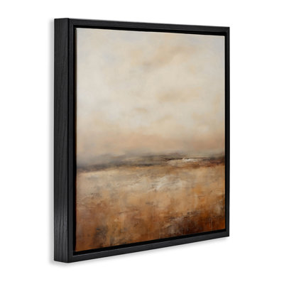Cadre flottant Calm Abstract Landscape Neutrals, design par Creative Studio
