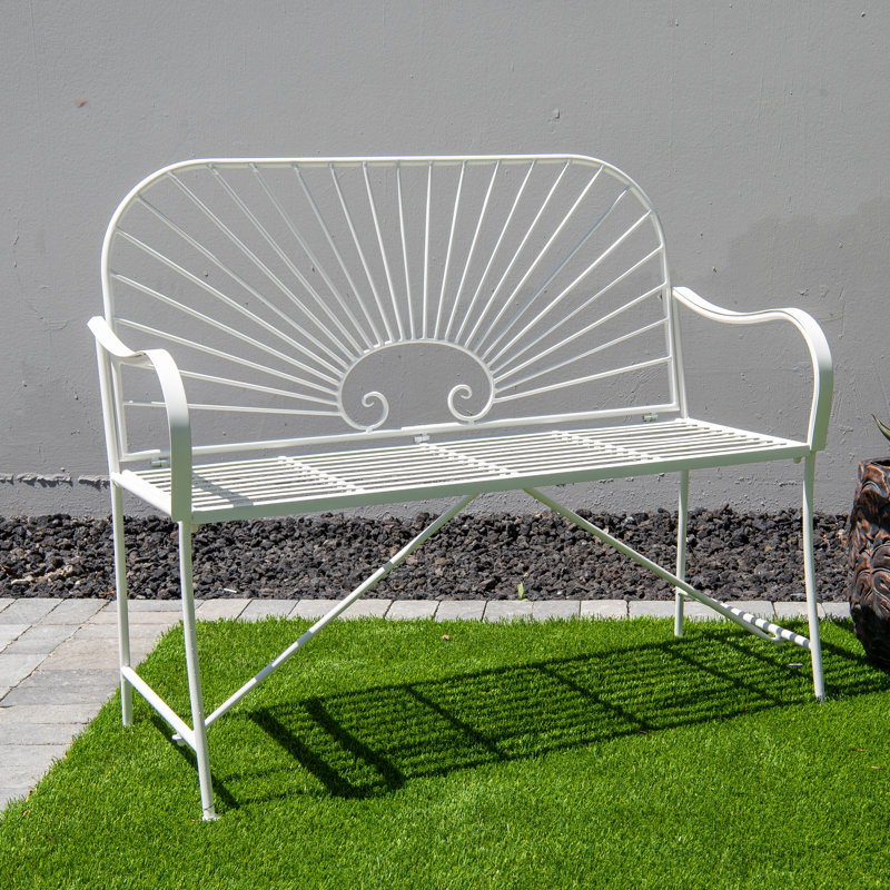 Siège de patio en X de 44 po XBrand, Blanc