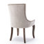 2 chaises rembourrées épaissies beiges, pieds en bois massif, clou bronze (2 pièces), caractéristique-314428535