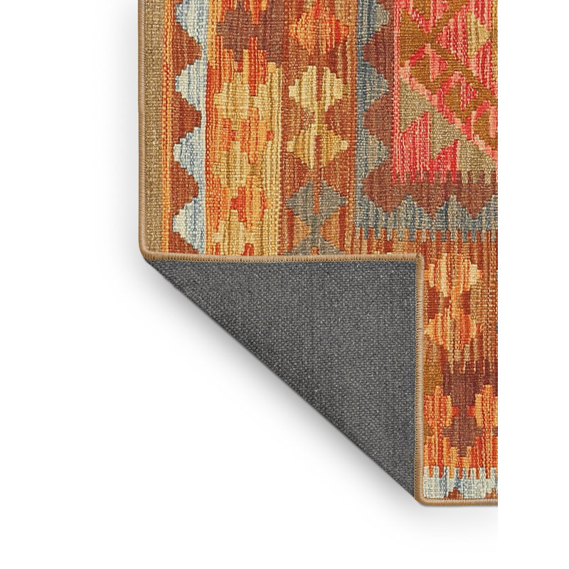 Tapis abstrait brun / rouge, Rectangle 8 pi x 12 pi