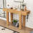 Farmhouse-Contemporary Wood Entryway Table with Charging Ports, Hidden Storage Drawer-1284695258