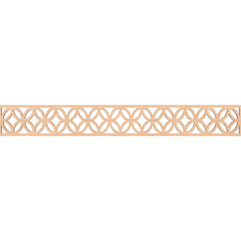 Moulure Crosby, Chêne rouge, H 6 po x l 46,5 po x P 0,25 po