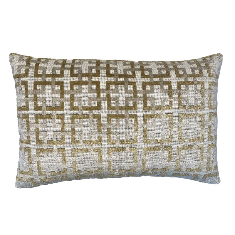 Velvet Lumbar Throw Pillow