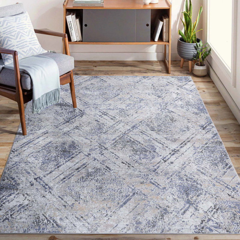 Geometric Non-Shedding Living Room Bedroom Dining Home Office Stylish And Stain Resistant Area Rug, Rectangle 6'7" x 7'9"