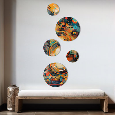 Abstract Wall Decor on Metal