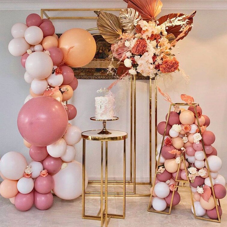 MMTX Ensemble 94 pièces de décoration ballon rose métallique - Wayfair  Canada