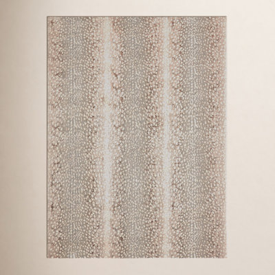Baytown Feather Gray Animal Print Rug